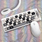125 Key PBT XDA Profile Checkered Keycap Set